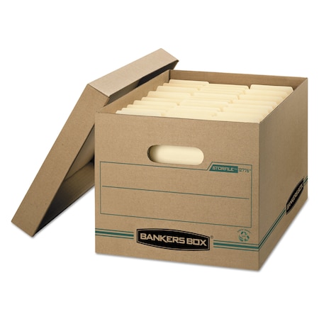 Bankers Box STOR/FILE(TM) Basic-Duty Storage Boxes, 12.5" W, 16.25" D, 10.5" H, Lift-Off Lid Closure 1277601